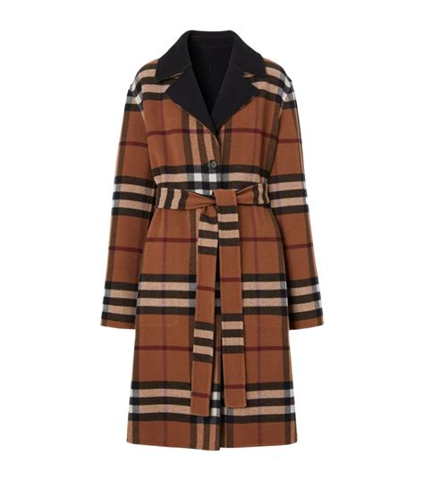 burberry checked coat|burberry winter coat woman.